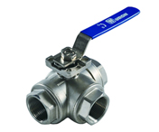 3-way ball valve reduce port